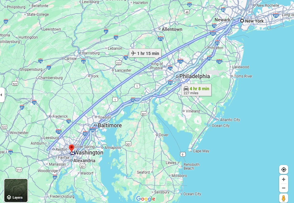 Preview Of Map Route