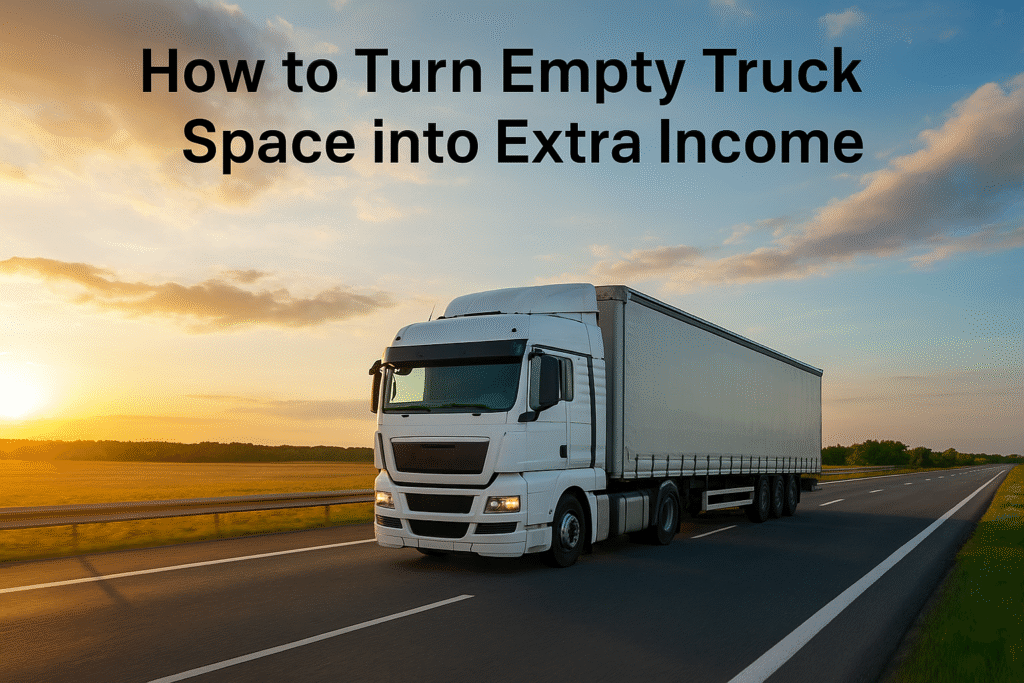 Empty Truck Space into Extra Income
